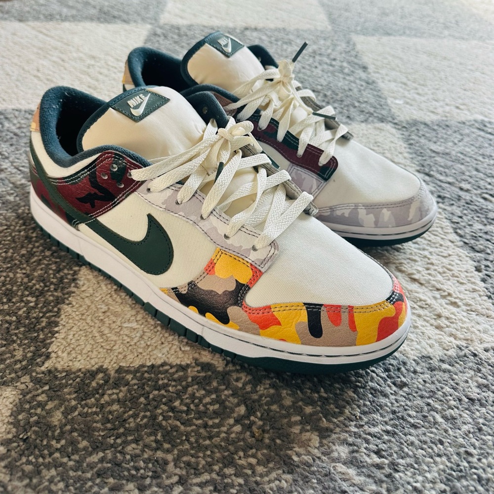 Nike Dunk SE low sail multi color Size 13